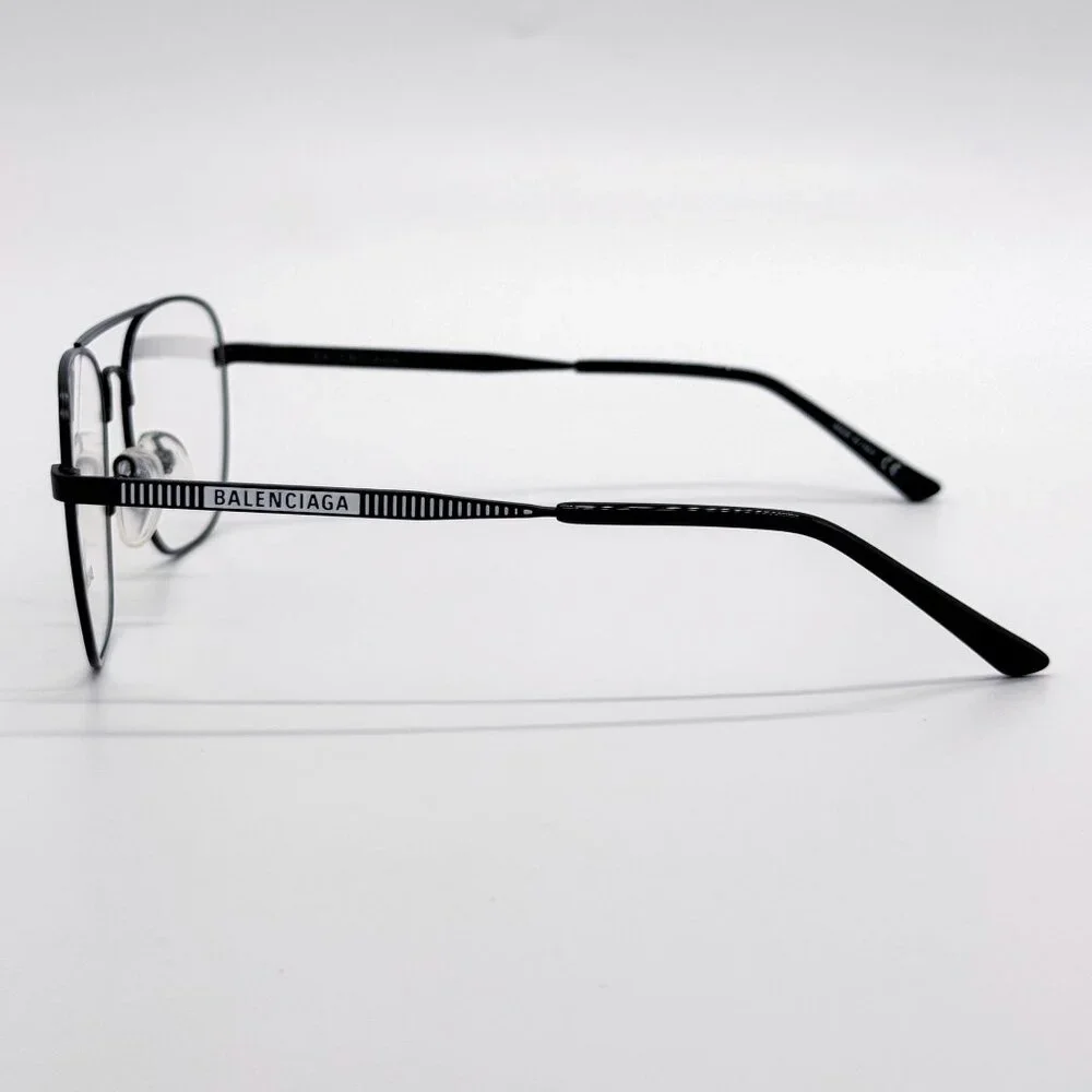 NEW BALENCIAGA EYEGLASSES BB0037O 001 BLACK UNISEX EYEWEAR